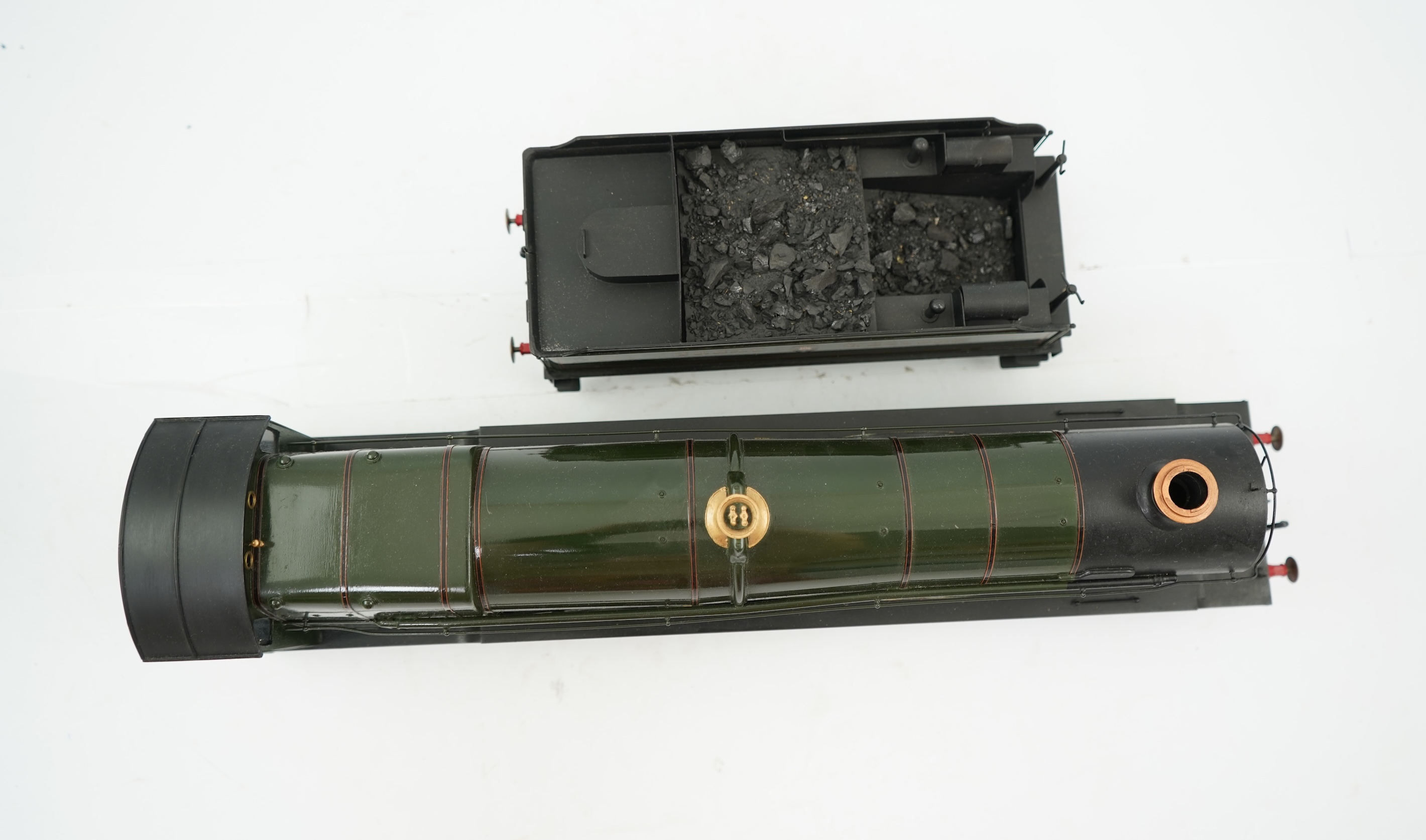 A Gauge One Cherry Scale Models (No. 66) model of GWR The Great Bear 111, 4-6-2 locomotive with bogie tender, powered for two rail operation.